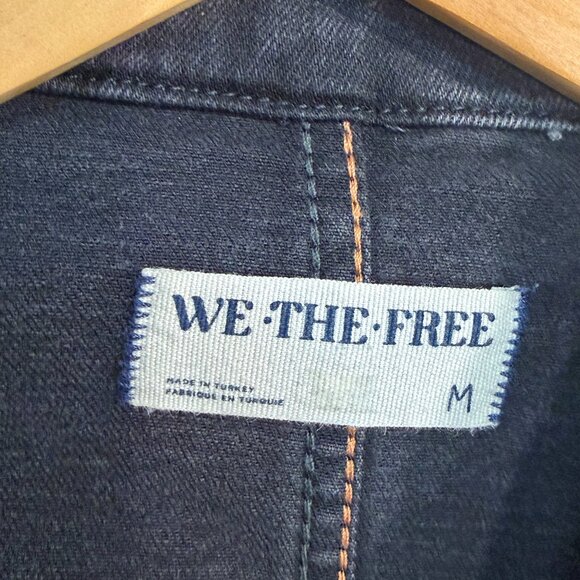 Free People We The Free Jumpsuit Womens Small Blue Denim Whimsy Jade Flare Leg - Picture 5 of 11